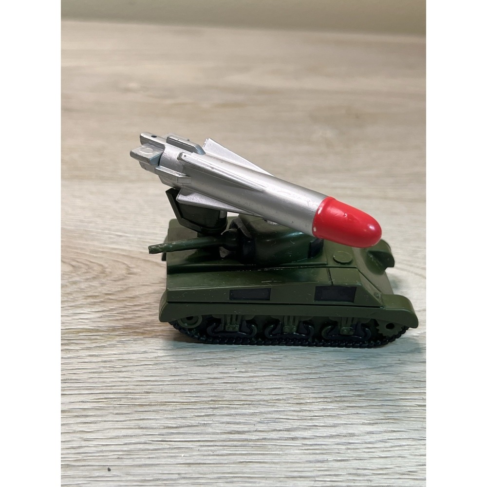 Vintages 1989 Majorette Sonic Flashers military tank with a missile launcher